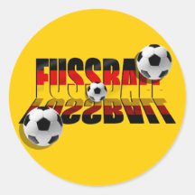 Fussball Deutsche flagge Fußballgeschenke 2010 Runde Sticker