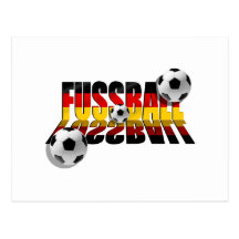 Fussball Deutsche flagge Fußballgeschenke 2010 Postkarte