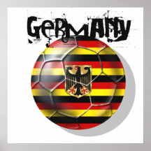 Fußball-Entwurfsgeschenke Deutschlands Schmutz str Plakatdrucke