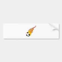 Fussball Feuer Flammen soccer ball fire flames Autosticker