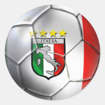 Fußball-Flaggensport Italiens Forza Azzurri Calcio Sticker