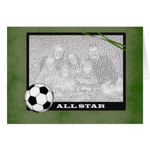 Fußball-Foto-Rahmen-Karte