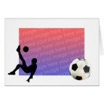 Fußball-Foto-Schablone Grußkarten