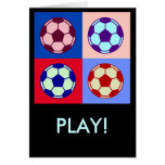 Fußball-Fußball-Kunst Karte