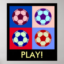 Fußball-Fußball-Kunst Plakatdrucke