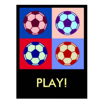 Fußball-Fußball-Kunst Postkarte
