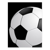 Fußball-Fußball-Postkarte