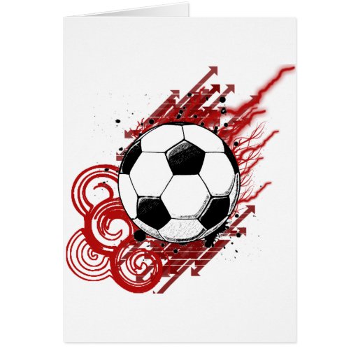 Fußball Grußkarte