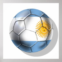 Fußball-Hemden Argentiniens Argentinien Posterdruck