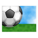 Fußball-Hintergrund Postkarte