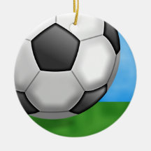Fußball-Hintergrund Weihnachtsornament