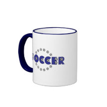 Fußball im Blau Tee Tasse
