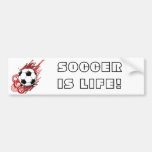 FUSSBALL IST LEBEN! AUTO STICKER