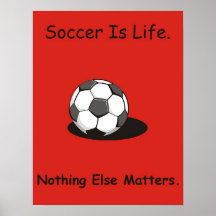 Fußball ist Leben Plakatdrucke