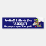 Fußball-Karneval-Voodoo Skelly Ansicht merkt Plse Autoaufkleber