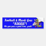 Fußball-Karneval-Voodoo Skelly Ansicht merkt Plse Auto Aufkleber