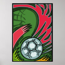 Fußball-Kunst-Plakat