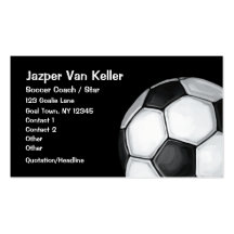 Fußball-Kunst-Visitenkarte