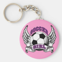 Fußball-Mädchen-Tätowierung Keychain Schlüsselband