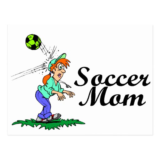Fußball-Mamma Postkarte