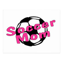 Fußball-Mamma (Rosa) Postkarten