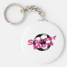 Fußball-Mamma (Rosa) Schlüsselanhänger