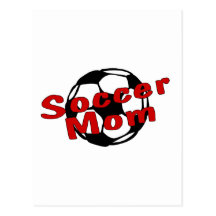 Fußball-Mamma (rot) Postkarte