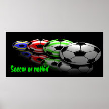 Fußball oder nichts Druck Posterdruck