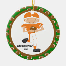 Fußball-personalisierte Jungen-Weihnachtsverzierun Weihnachtsornament