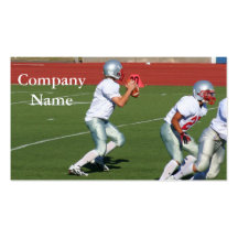 Fußball-Quarterback-Visitenkarten