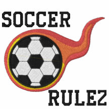 Fußball-Rulez gesticktes Hemd