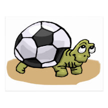 Fußball-Schildkröte Postkarten