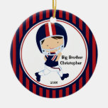 Fußball-Spieler-Bruder-Weihnachtsverzierung Weihnachtsbaum Ornament