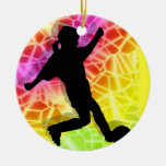 Fußball-Spieler u. Leuchtstoffmosaik Ornament