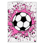 Fußball splat. grußkarten