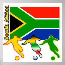Fußball Südafrika Plakatdruck