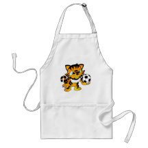 Fußball-Tiger Schürze