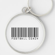 Fußball-Trainer-Bar-Code Schlüsselanhänger