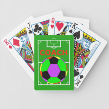 Fußball-Trainer-Geschenk-Spielkarte-Plattformen Pokerkarten