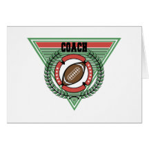 Fußball-Trainer-Logo Grußkarten