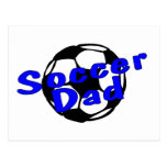 Fußball-Vati (blau) Postkarte