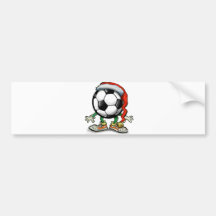 Fußball-Weihnachten Autoaufkleber