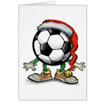Fußball-Weihnachten Grußkarte