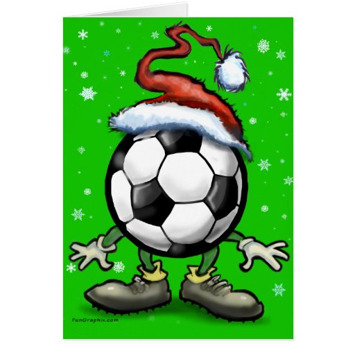 Fußball-Weihnachten Karten | Zazzle