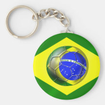 Fußballflagge Brasiliens Futebol Bandeira von Bras Schlüsselband