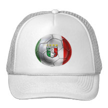 Fußballflagge Italiens Forza Azzurri Calcio Kultmütze