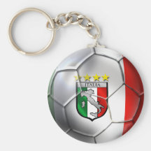 Fußballflagge Italiens Forza Azzurri Calcio Schlüsselanhänger