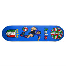 Fußballfußball-Geschenkideen Azzurri Mannes italie Skateboard Brett