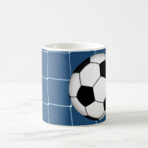 Fußballfußbalziel Kaffee Tasse