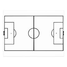 Fußballplatz Postkarten